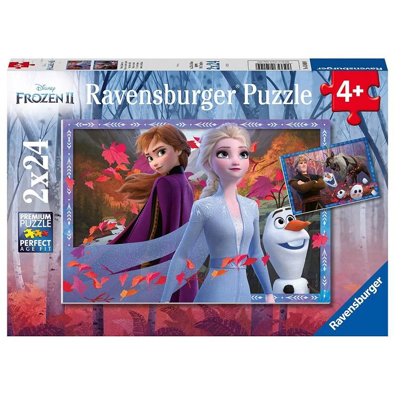 Puzzle 2x24 Frozen 2 2 X 24 Pz di Ravensburger Puzzle 2x24 Pz