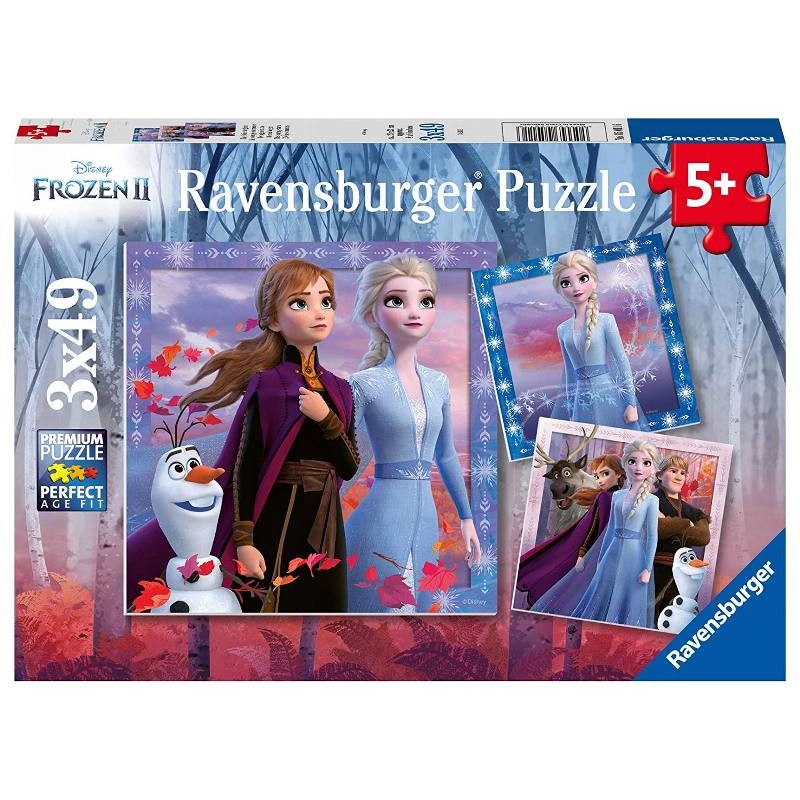 Puzzle 3x49 Frozen 2 3 X 49 Pz di Ravensburger Puzzle 3x49 Pz