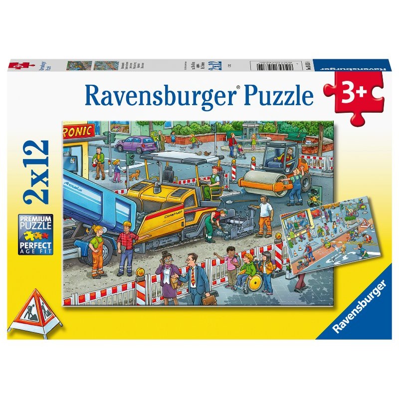 Puzzle 2x12 Pz Work in Progress di Ravensburger