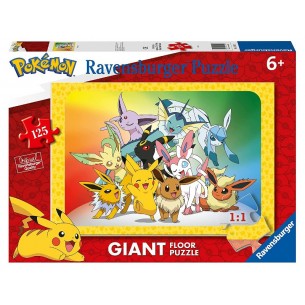 Puzzle Maxi 125 Pokemon 125 Pz di Ravensburger Puzzle 125 Pz Giant