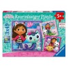 Puzzle 3x49 Gabby'S Dollhouse 3 X 49 Pz di Ravensburger Puzzle 3x49 Pz