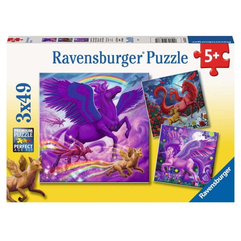 Puzzle 3x49 Pz Creature Mitologiche di Ravensburger