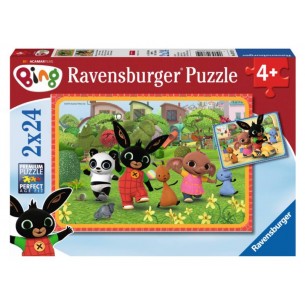 Puzzle 2x24 Bing 2 X 24 Pz di Ravensburger Puzzle 2x24 Pz