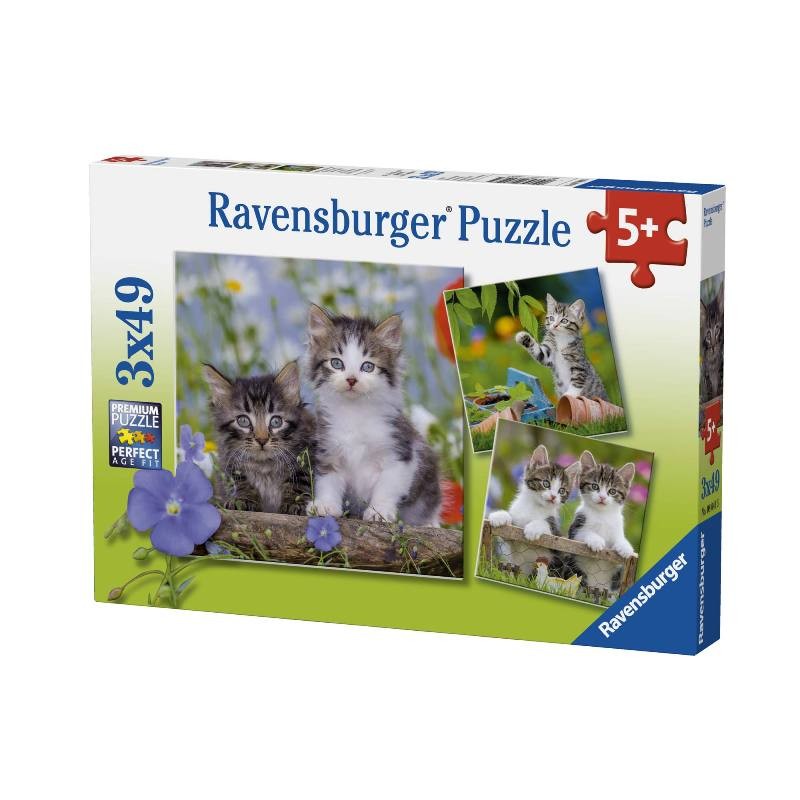 Puzzle 3x49 Pz Gattini di Ravensburger Puzzle 3x49 Pz