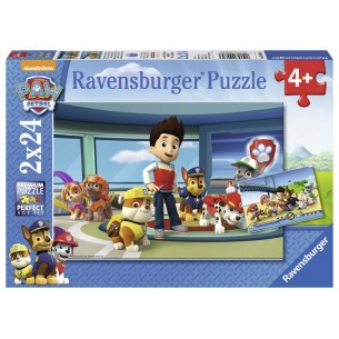 Puzzle 2x24 Paw Patrol B 2 X 24 Pz di Ravensburger Puzzle 2x24 Pz
