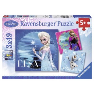 Puzzle 3x49 Frozen C 3 X 49 Pz di Ravensburger Puzzle 3x49 Pz