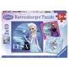 Puzzle 3x49 Frozen C 3 X 49 Pz di Ravensburger Puzzle 3x49 Pz
