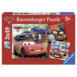 Puzzle 3x49 Cars 2 3 X 49 Pz di Ravensburger Puzzle 3x49 Pz