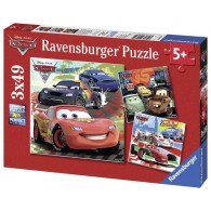 Puzzle 3x49 Cars 2 3 X 49 Pz di Ravensburger Puzzle 3x49 Pz