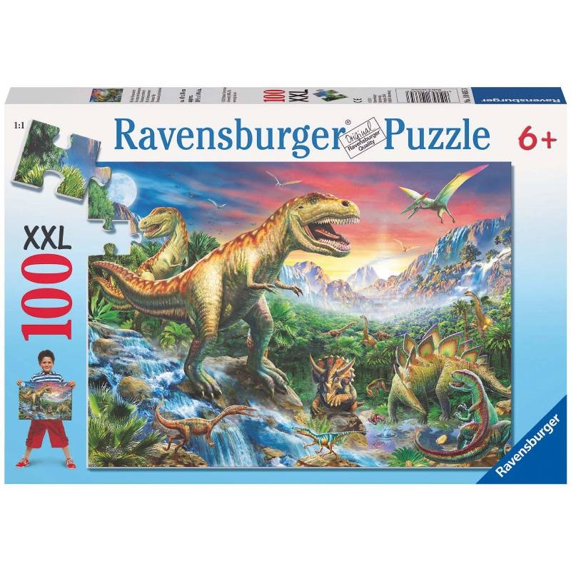 Puzzle 100 L'Era dei Dinosauri Xxl 100 Pz di Ravensburger Puzzle 100 Pezzi Xxl