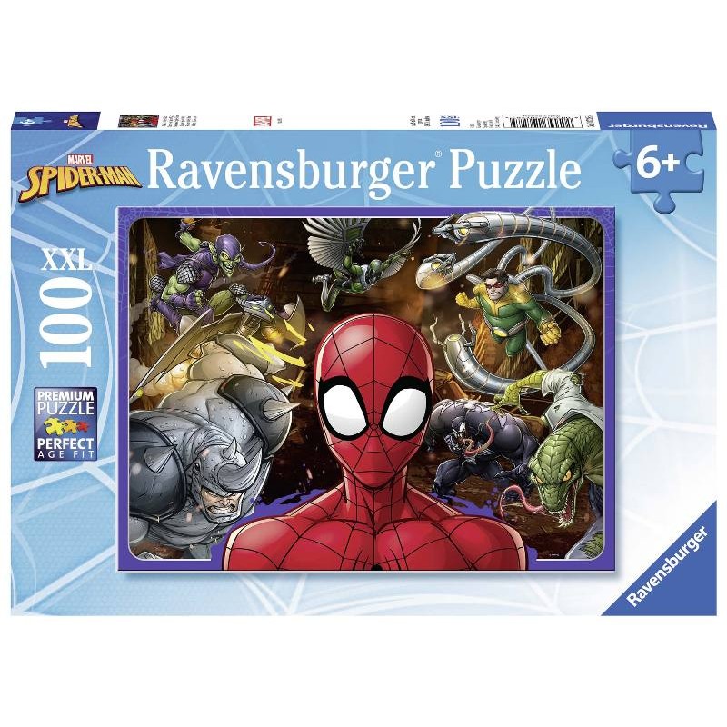 Puzzle 100 Spiderman Xxl 100 Pz di Ravensburger Puzzle 100 Pezzi Xxl