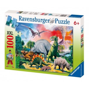 Puzzle 100 Dinosauri Xxl 100 Pz di Ravensburger Puzzle 100 Pezzi Xxl