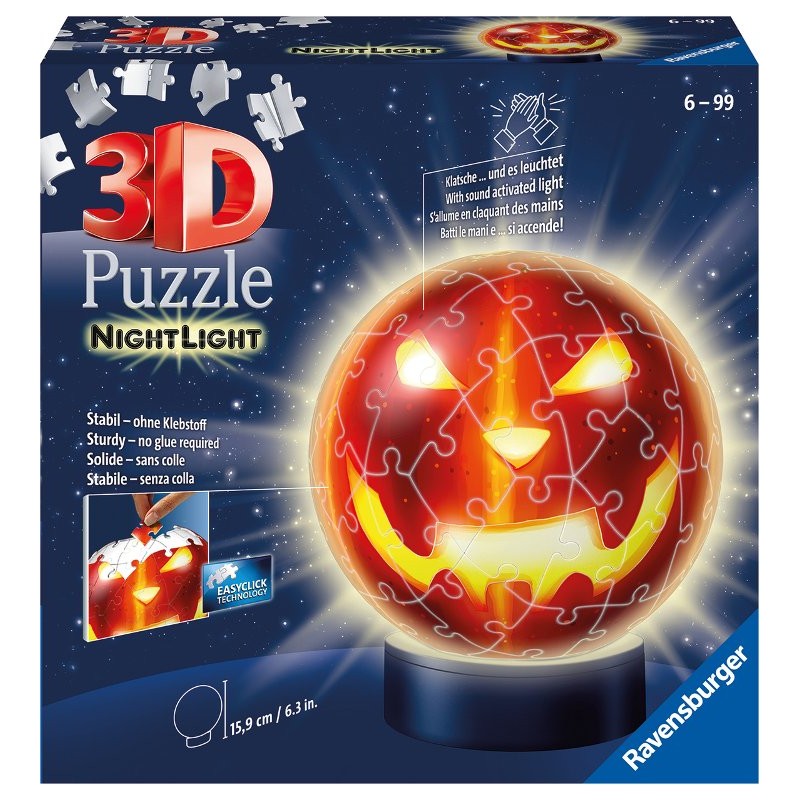 Puzzle 3d Zucca di Halloween di Ravensburger
