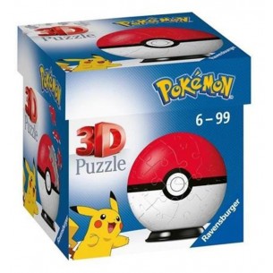 Puzzleball Pokeball Rossa di Ravensburger Puzzle 3d