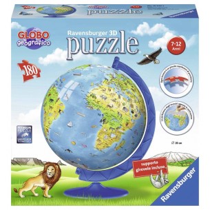 Puzzle 3d 3d Globo 180 Pezzi di Ravensburger Puzzle 3d