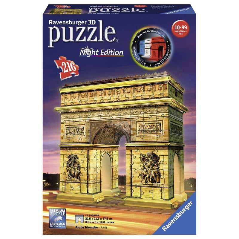 Puzzle 3d Arco di Trionfo di Ravensburger Puzzle 3d