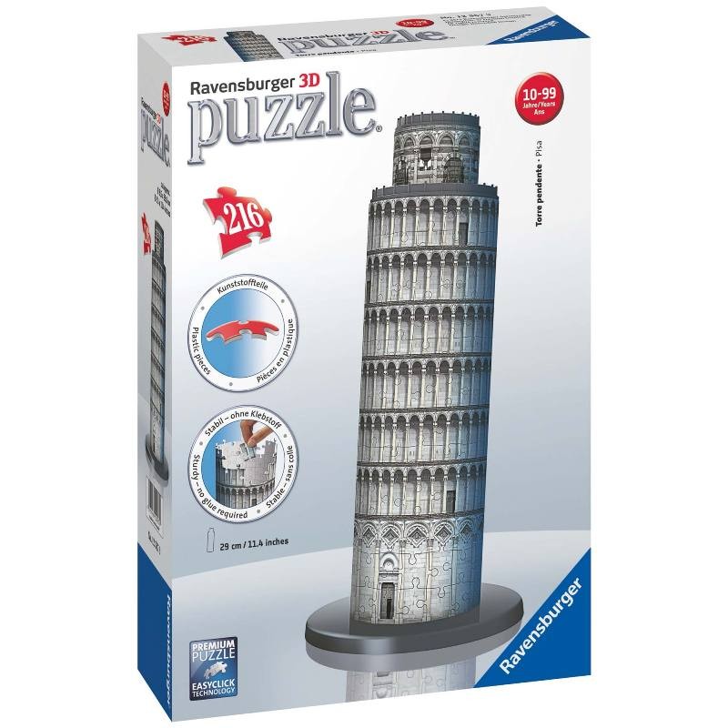 Puzzle 3d Torre di Pisa di Ravensburger Puzzle 3d