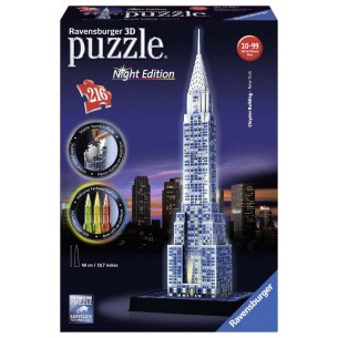 Puzzle 3d - Chrysler Building - Night Edition di Ravensburger