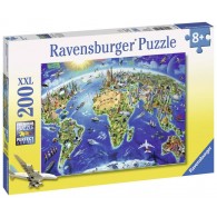 Puzzle 200 Vista Dall'Alto Xxl 200 Pz di Ravensburger Puzzle 200 Pezzi Xxl