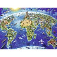 Puzzle 200 Vista Dall'Alto Xxl 200 Pz di Ravensburger Puzzle 200 Pezzi Xxl