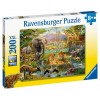 Puzzle 200 Animali della Savana Xxl 200 Pz di Ravensburger Puzzle 200 Pezzi Xxl