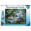 Puzzle 100 Animali della Giungla Xxl 100 Pz di Ravensburger Puzzle 100 Pezzi Xxl