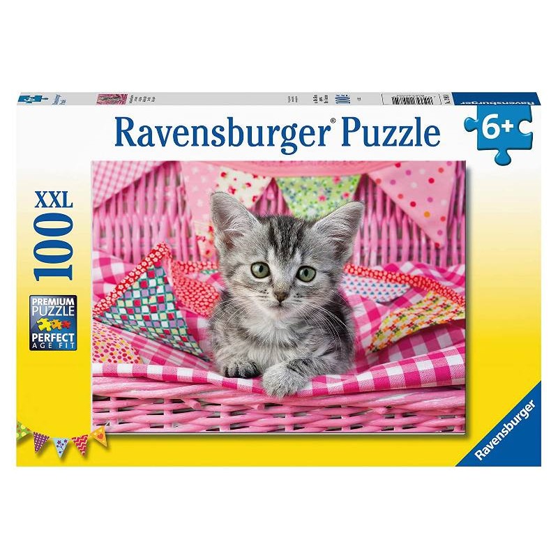 Puzzle 100 Pz Bel Gattino di Ravensburger Puzzle 100 Pezzi Xxl