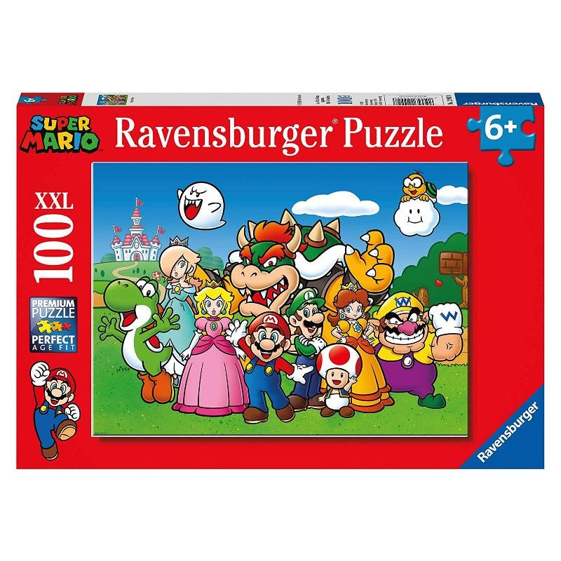 Puzzle 100 Super Mario Xxl 100 Pz di Ravensburger Puzzle 100 Pezzi Xxl