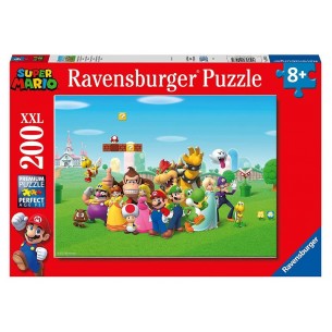 Puzzle 200 Super Mario Xxl 200 Pz di Ravensburger Puzzle 200 Pezzi Xxl