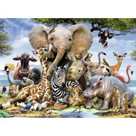 Puzzle 300 Cuccioli D'Africa Xxl 300 Pz di Ravensburger Puzzle 300 Pezzi Xxl