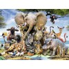 Puzzle 300 Cuccioli D'Africa Xxl 300 Pz di Ravensburger Puzzle 300 Pezzi Xxl