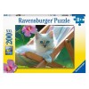 Puzzle 200 Pz Xxl Micio Bianco di Ravensburger Puzzle 200 Pezzi Xxl