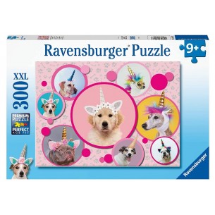 Puzzle 300 Pz Cagnolini Unicorno di Ravensburger
