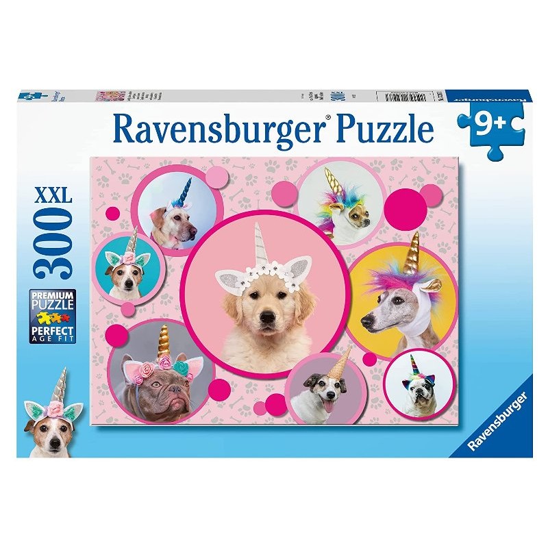 Puzzle 300 Pz Cagnolini Unicorno di Ravensburger