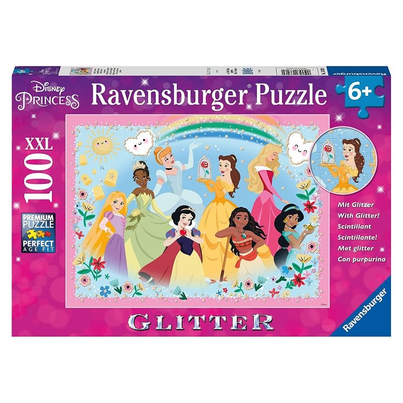 Puzzle 100 Glitter Xxl 100 Pz di Ravensburger Puzzle 100 Pezzi Xxl
