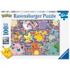 Puzzle 100 Pokemon Xxl 100 Pz di Ravensburger Puzzle 100 Pezzi Xxl