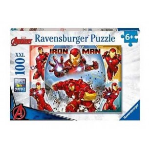 Puzzle 100 Marvel Iron Man Xxl 100 Pz di Ravensburger Puzzle 100 Pezzi Xxl