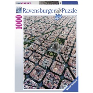 Puzzle 1000 Pz Barcelona Vista Dall'Alto di Ravensburger