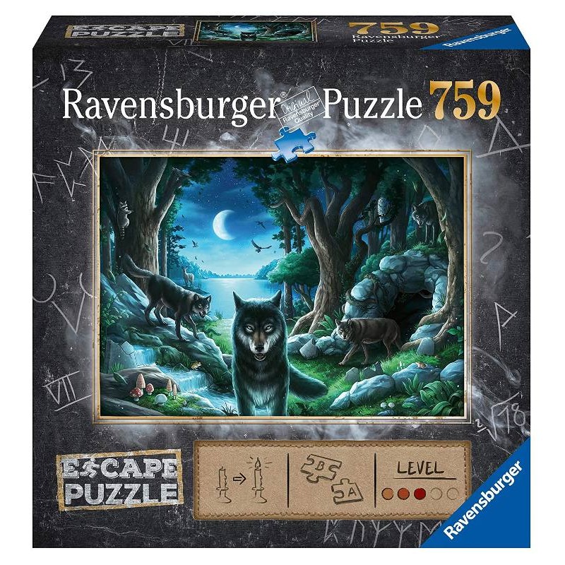 Puzzle 759 Pz il Branco di Lupi di Ravensburger Puzzle Adulti Vari