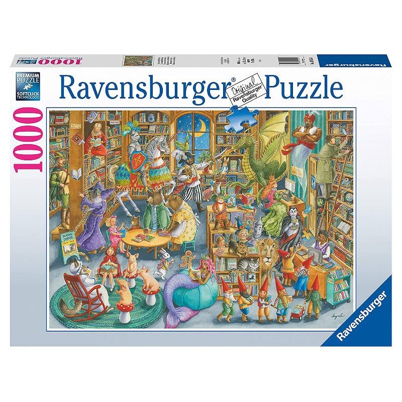 Puzzle 1000 Pz Mezzanotte in Biblioteca di Ravensburger