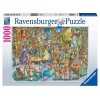 Puzzle 1000 Pz Mezzanotte in Biblioteca di Ravensburger