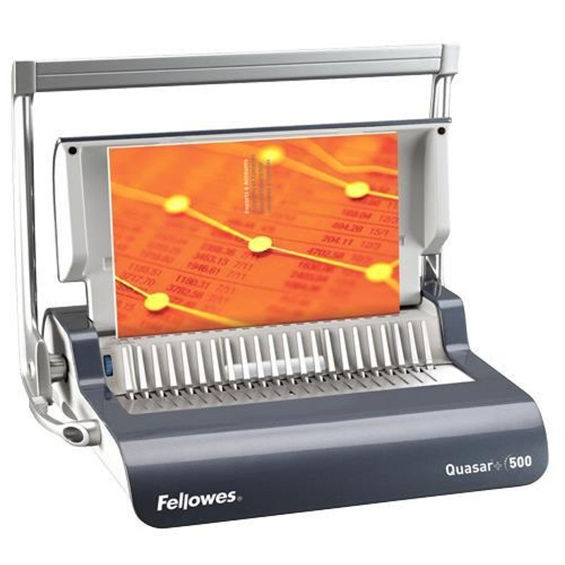 Rilegatrice Quasar 500 a Dorsi Plastici 22 Fogli di Fellowes Leonardi Spa
