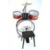 Batteria Classica 4 Elementi, con Sgabello e 2 Bacchette di Bontempi