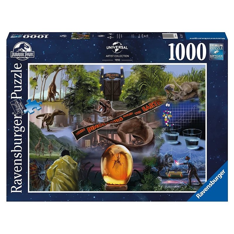 Puzzle 1000 Pz Jurassic Park di Ravensburger