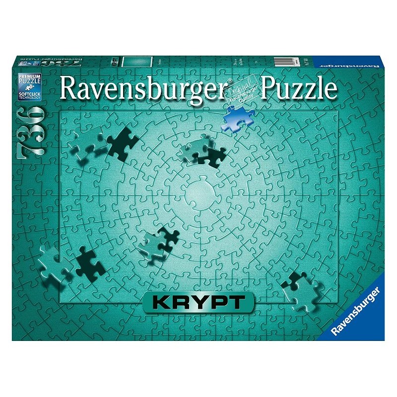 Krypt Puzzle Krypt Metallic Mint 736 Pezzi di Ravensburger