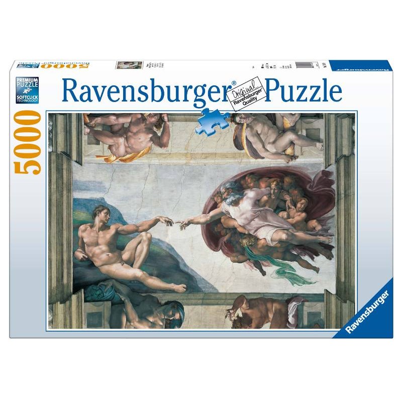 Puzzle 5000 la Creazione di Adamo 5000 Pz di Ravensburger Puzzle Adulti 5000+ Pz