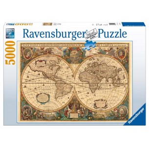 Puzzle 5000 Mappamondo Storico 5000 Pz di Ravensburger Puzzle Adulti 5000+ Pz