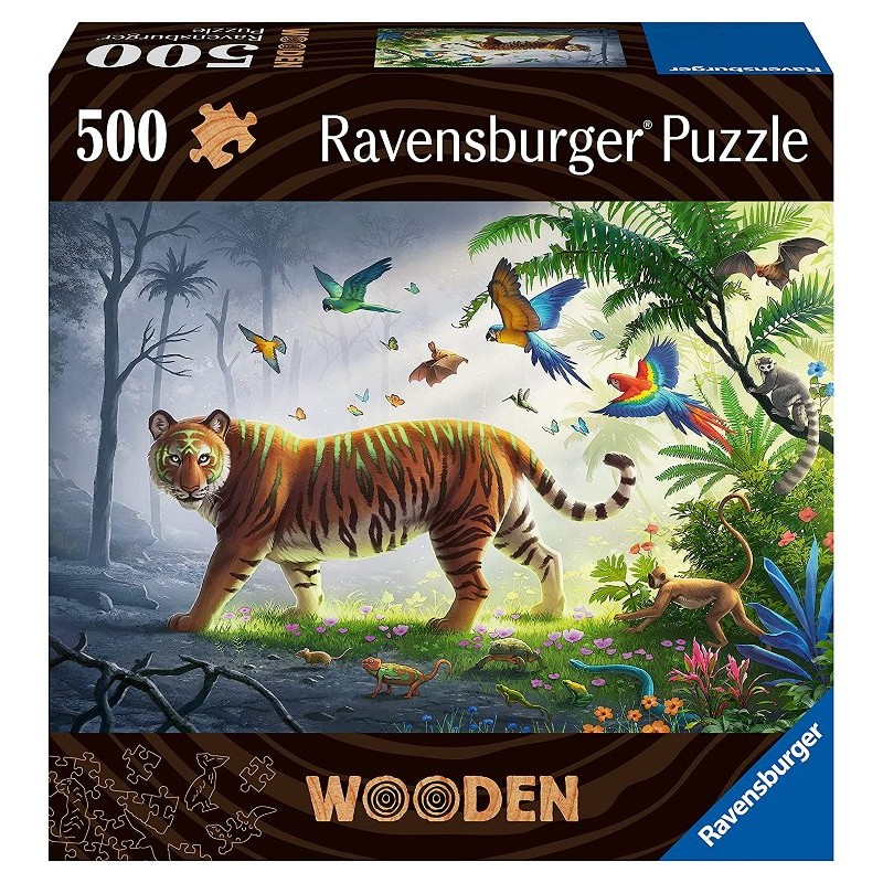 Puzzle di Legno Tigre 500 Pz di Ravensburger Puzzle Adulti Di Legno