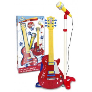 Chitarra Rock con Microfono da Palco-Gibson Style- di Bontempi