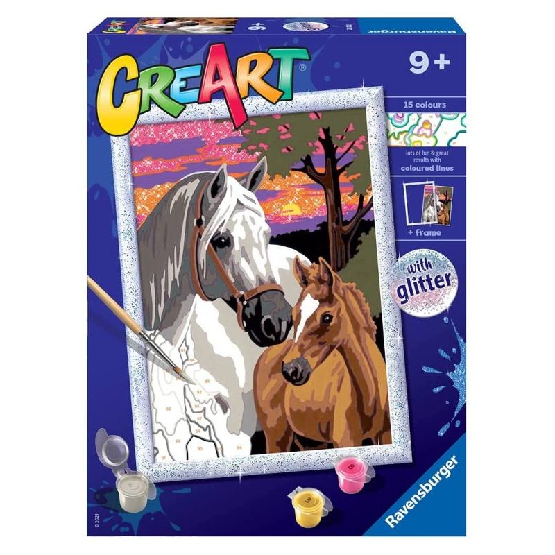 Creart Cavalli al Tramonto di Ravensburger Creart Kids